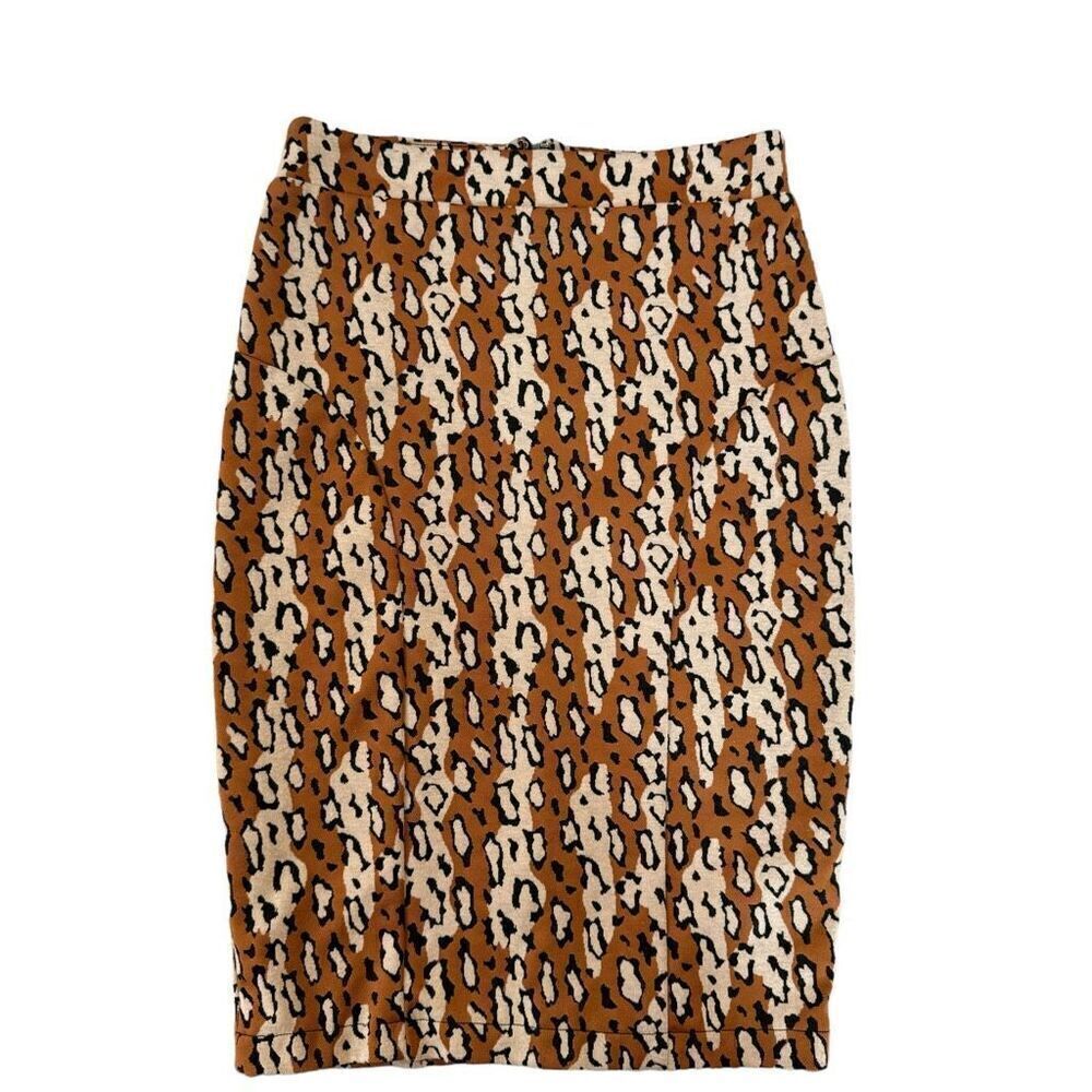 Anthropologie Maeve animal print stretch skirt size XS